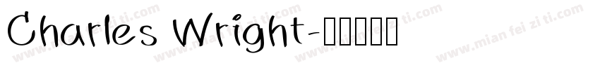 Charles Wright字体转换
